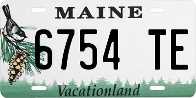 ME license plate 6754TE