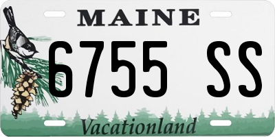 ME license plate 6755SS