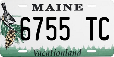 ME license plate 6755TC