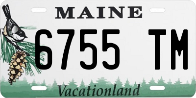 ME license plate 6755TM