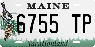ME license plate 6755TP