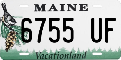 ME license plate 6755UF