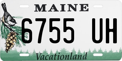 ME license plate 6755UH