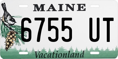 ME license plate 6755UT