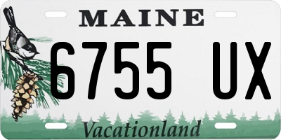 ME license plate 6755UX