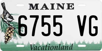 ME license plate 6755VG