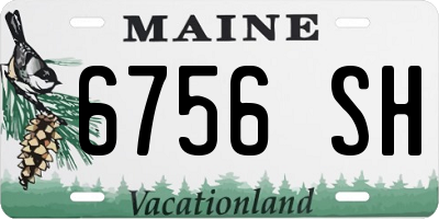 ME license plate 6756SH