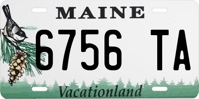 ME license plate 6756TA
