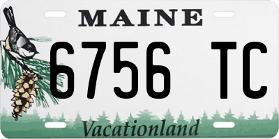 ME license plate 6756TC