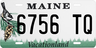 ME license plate 6756TQ