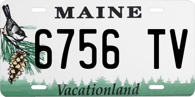 ME license plate 6756TV