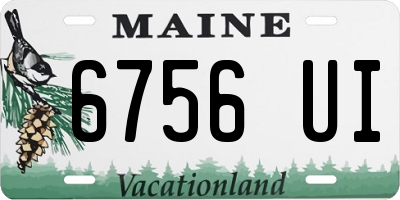 ME license plate 6756UI