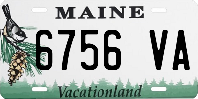 ME license plate 6756VA