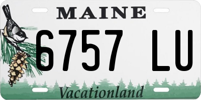 ME license plate 6757LU