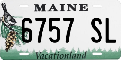 ME license plate 6757SL