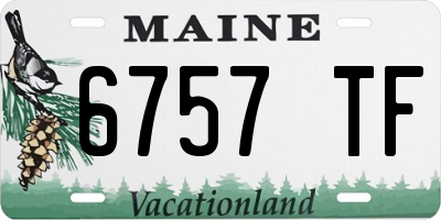 ME license plate 6757TF