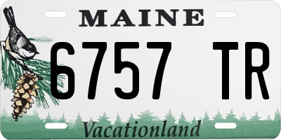 ME license plate 6757TR