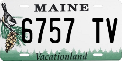 ME license plate 6757TV