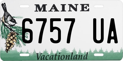 ME license plate 6757UA
