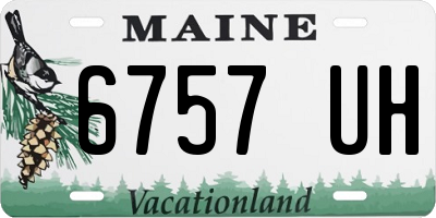 ME license plate 6757UH