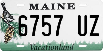 ME license plate 6757UZ