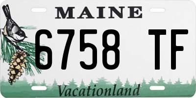 ME license plate 6758TF