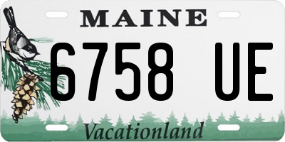 ME license plate 6758UE