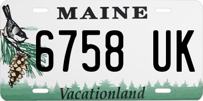 ME license plate 6758UK