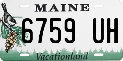 ME license plate 6759UH