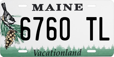 ME license plate 6760TL