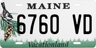 ME license plate 6760VD