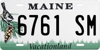 ME license plate 6761SM