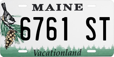 ME license plate 6761ST