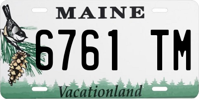 ME license plate 6761TM
