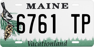 ME license plate 6761TP