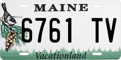 ME license plate 6761TV