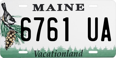 ME license plate 6761UA