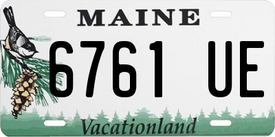 ME license plate 6761UE