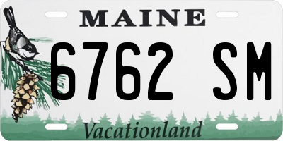 ME license plate 6762SM