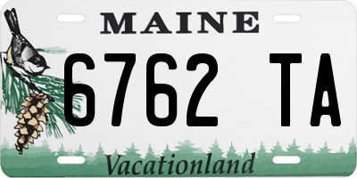 ME license plate 6762TA
