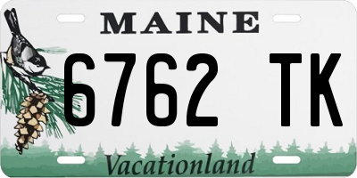 ME license plate 6762TK