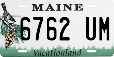 ME license plate 6762UM