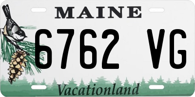 ME license plate 6762VG