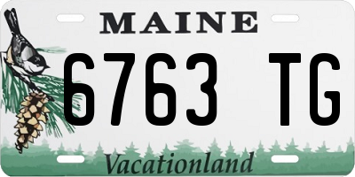 ME license plate 6763TG