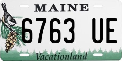 ME license plate 6763UE
