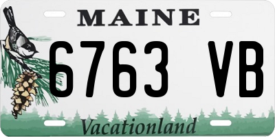 ME license plate 6763VB