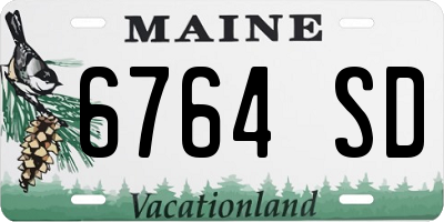 ME license plate 6764SD