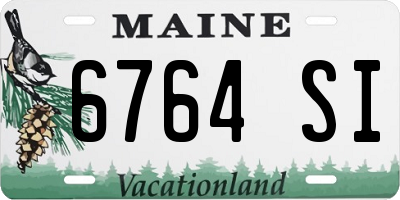 ME license plate 6764SI