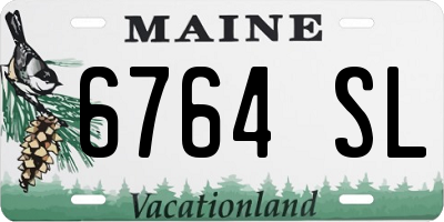 ME license plate 6764SL