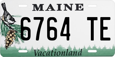 ME license plate 6764TE